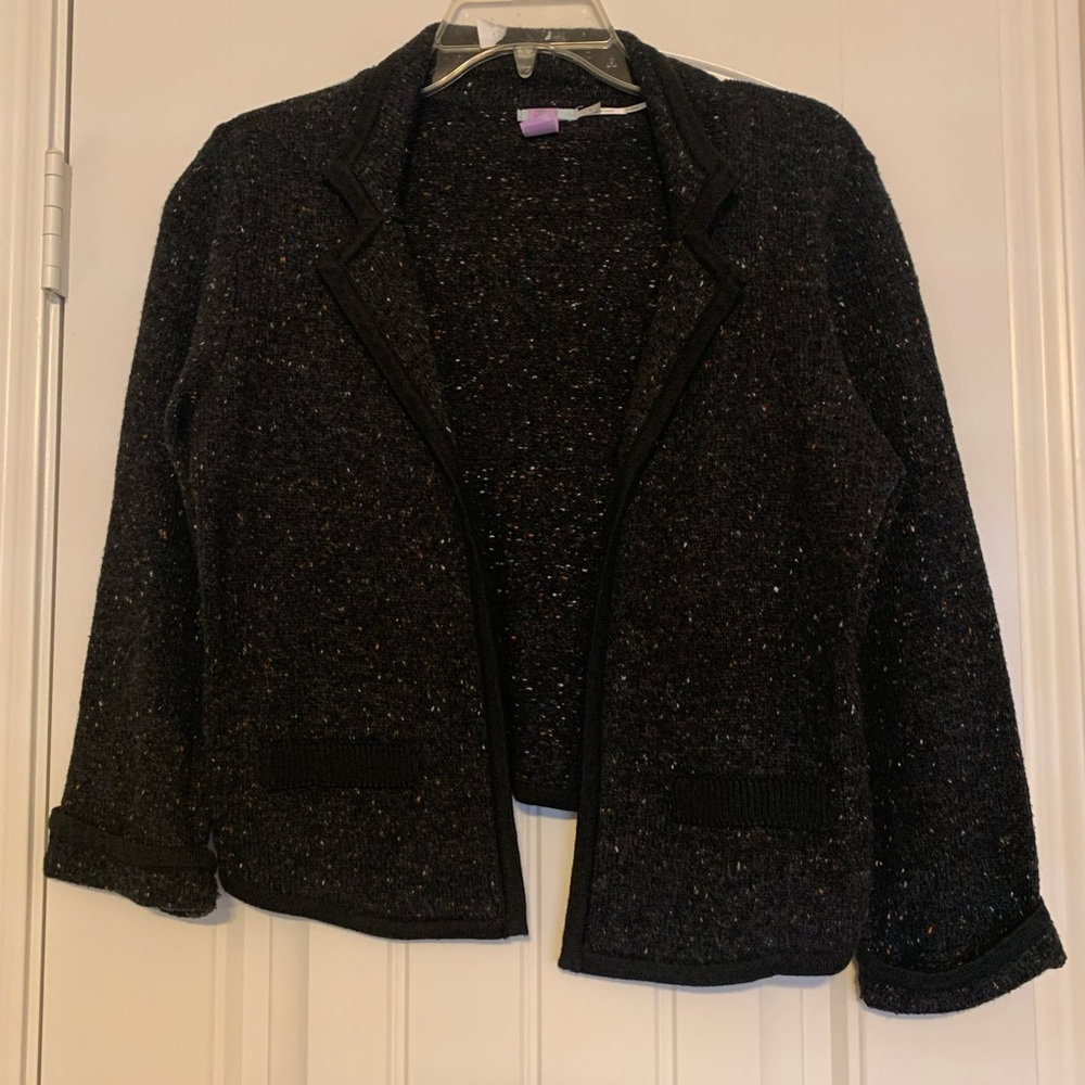DC LIKE NEW Kimchi Blue x UO Dark Grey Short Knit Blazer l Large but Runs Small
